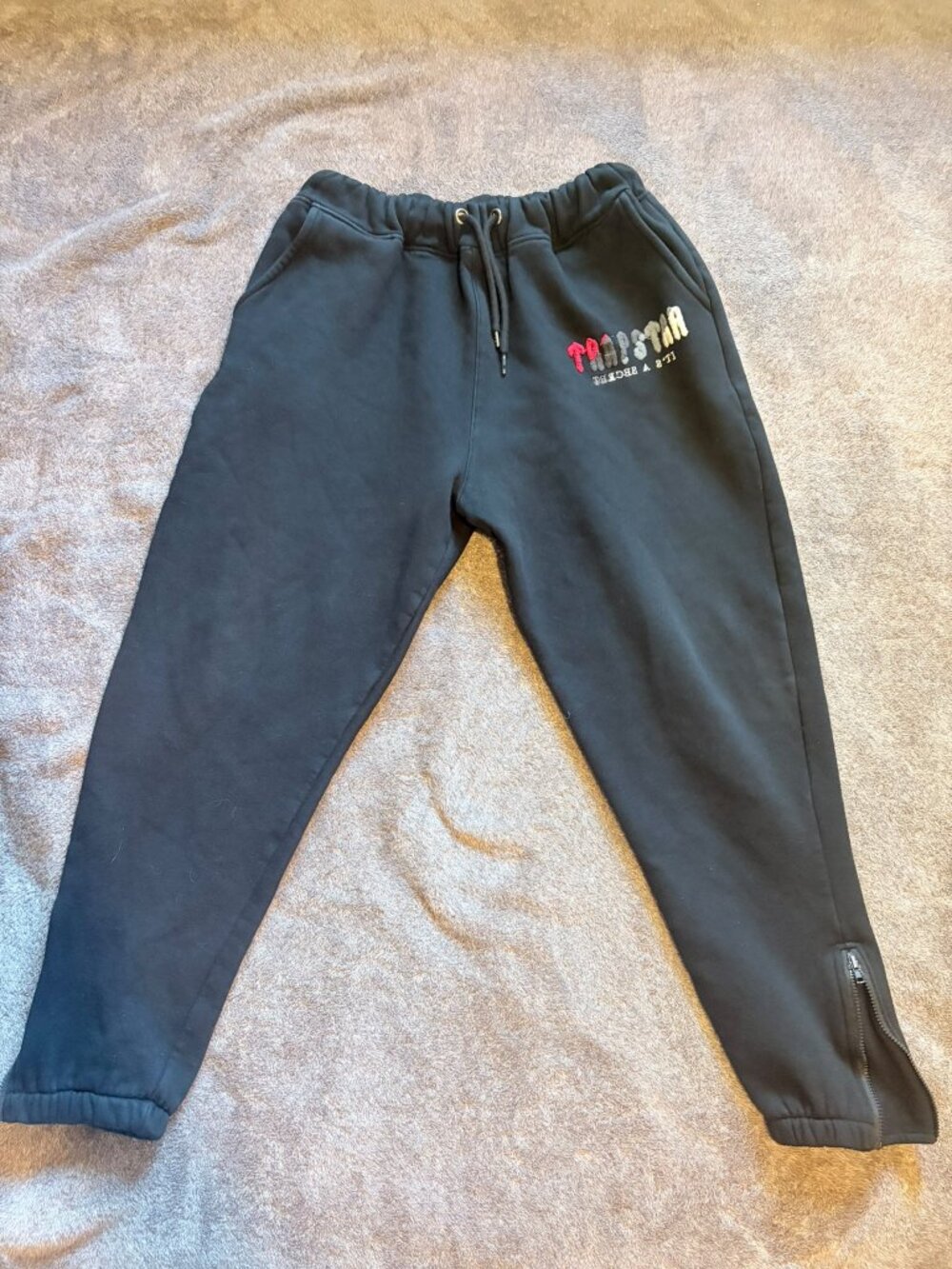 Trapstar London “It’s A Secret” Black Jogger Sweatpants – Men's Medium